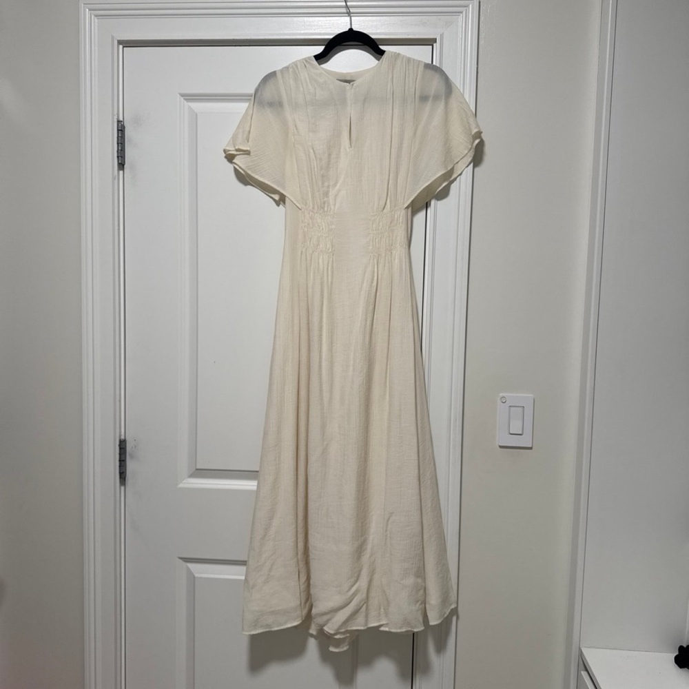 Elegant Cream Maxi Dress